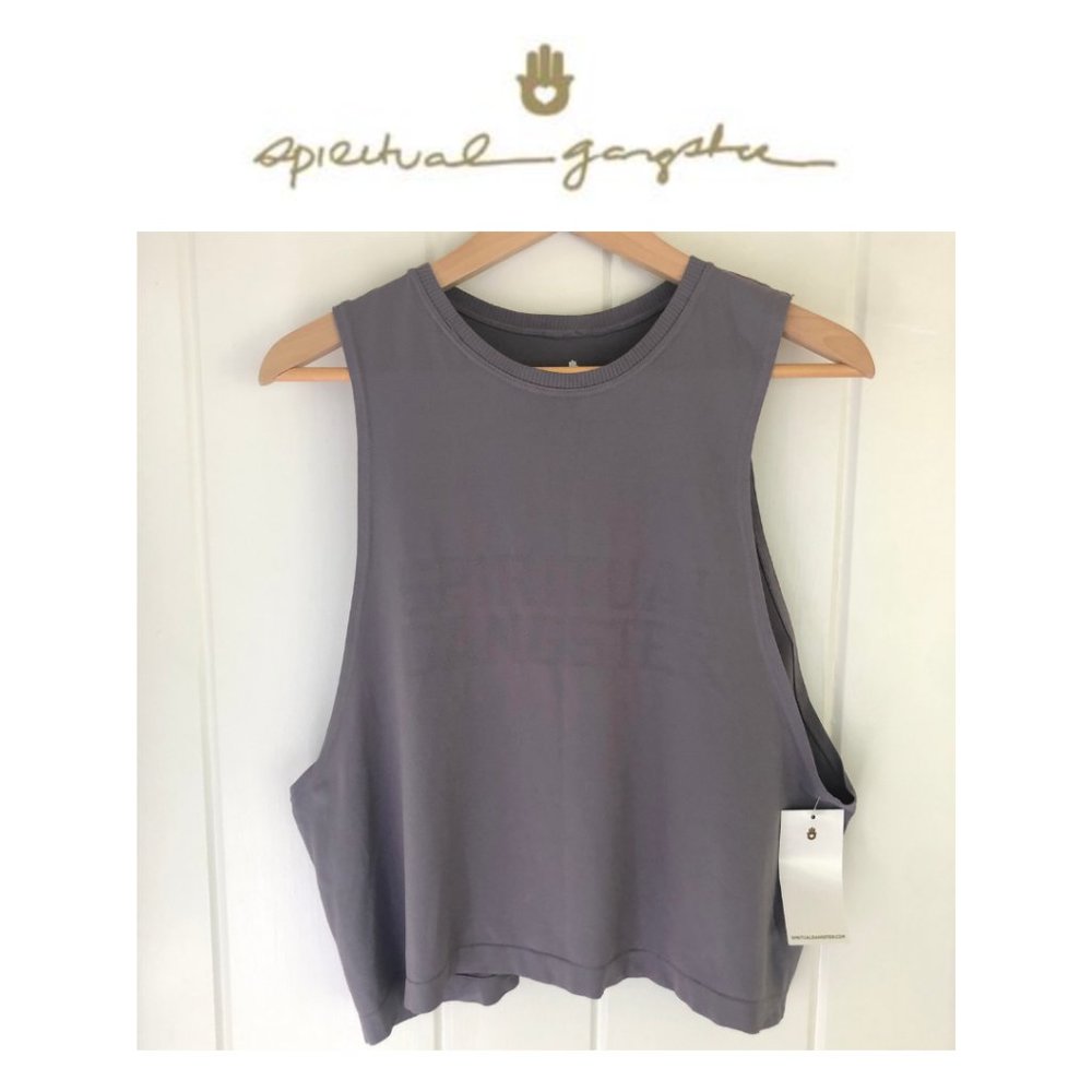 Spiritual Gangster Active Flow Tank in Slate Gray